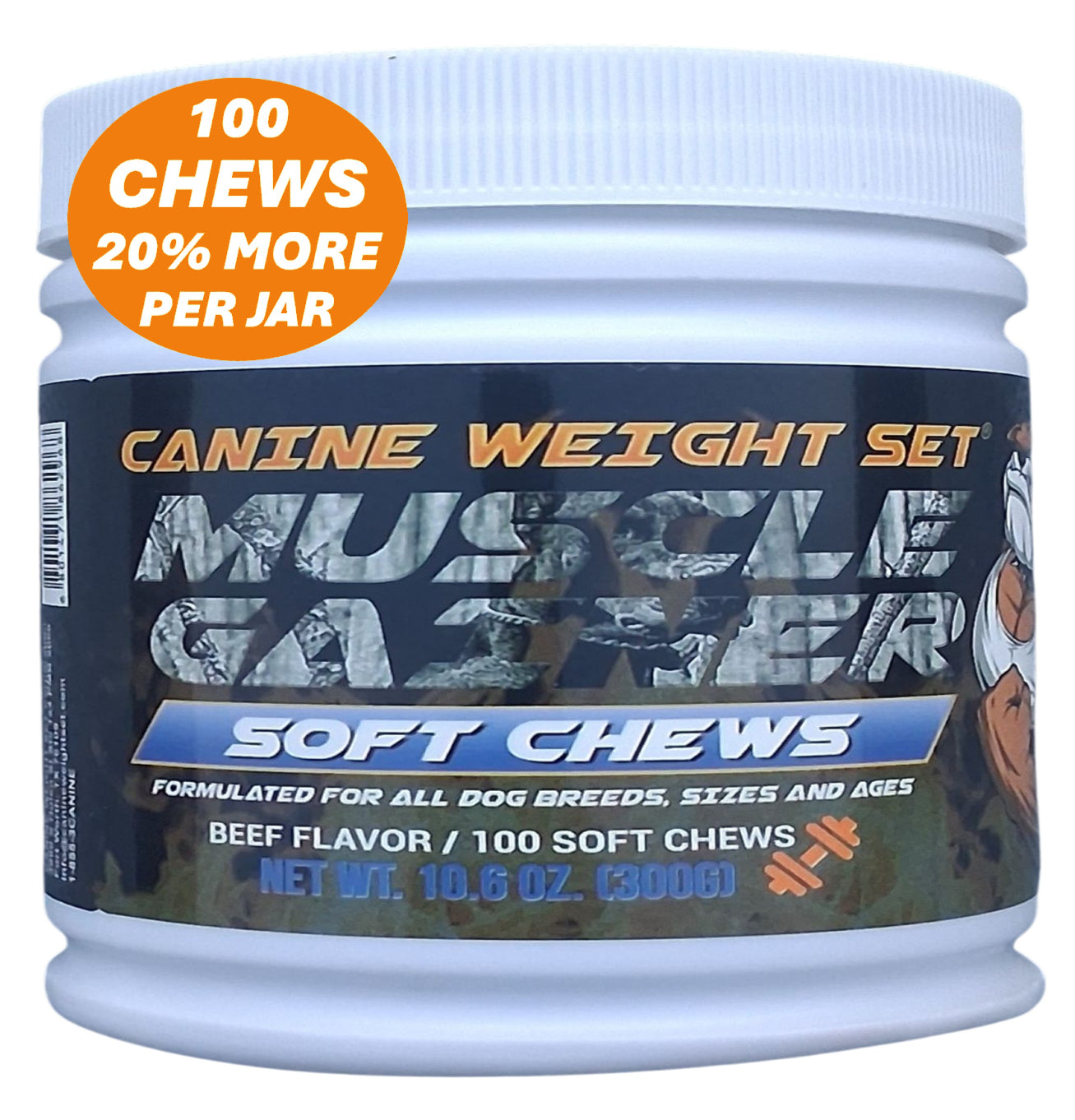 Muscle Gainer Dog Treats Soft Chew - CANINE WEIGHT SET®