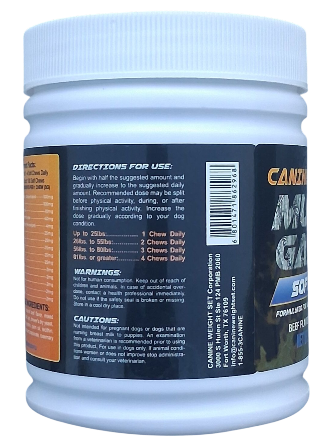 Muscle Gainer Dog Treats Soft Chew - CANINE WEIGHT SET®