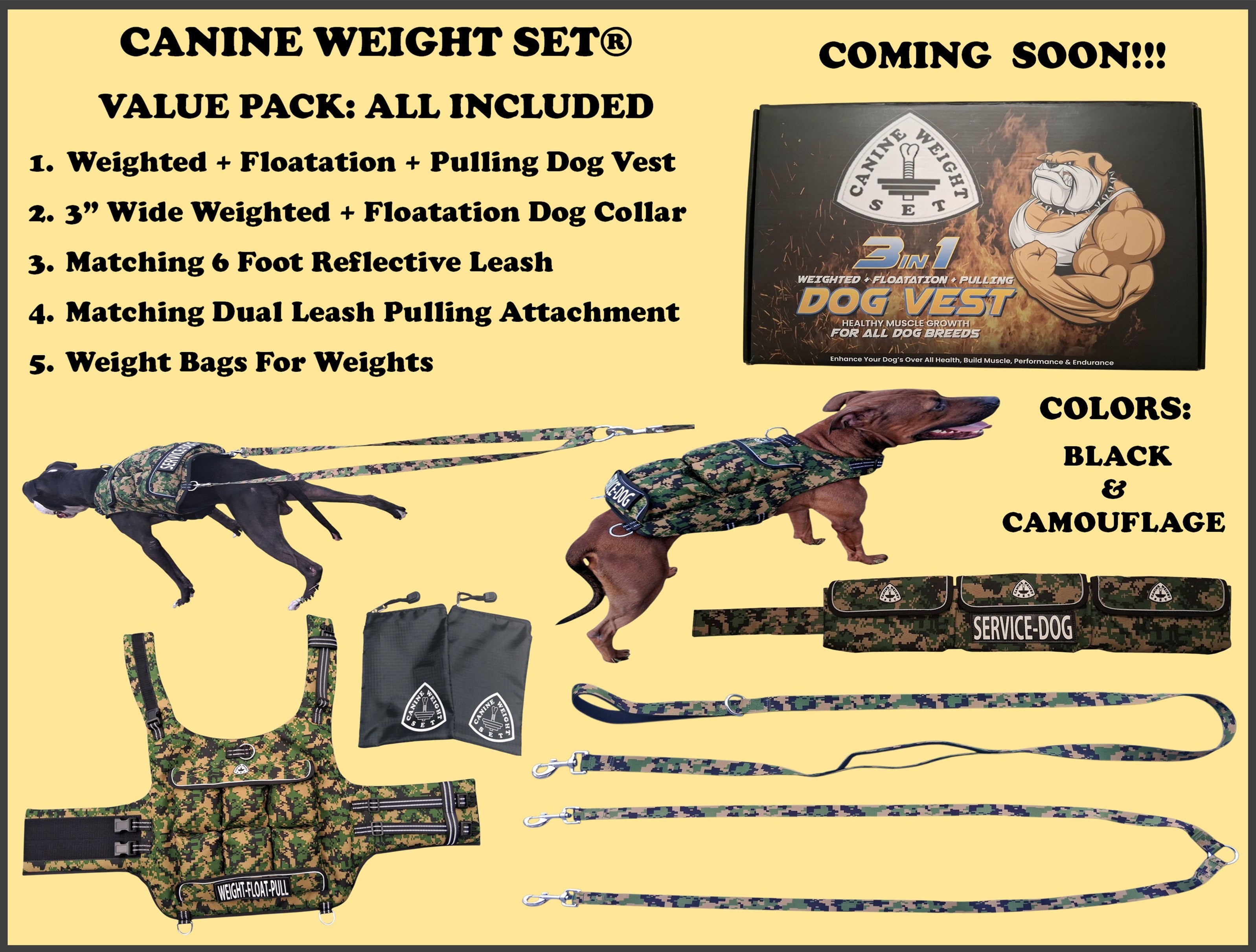 WEIGHTED DOG VEST VALUE PACKAGE - CANINE WEIGHT SET®