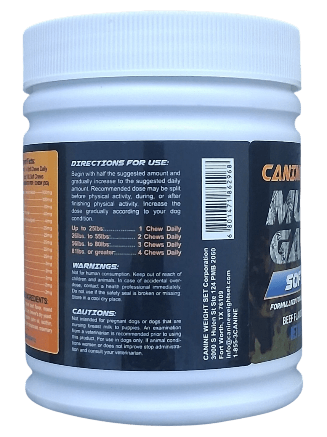 Muscle Gainer Dog Treats Soft Chew