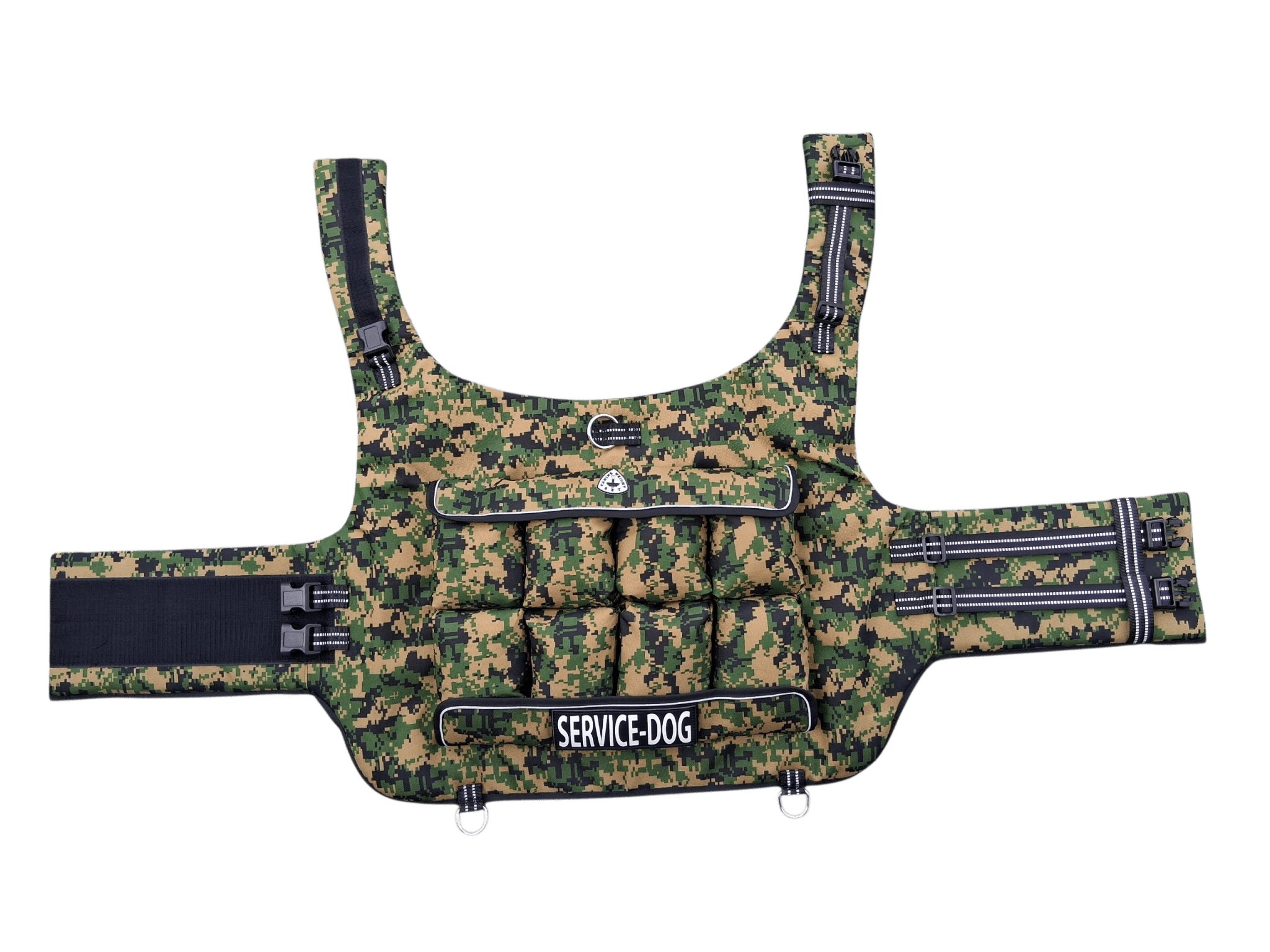 Weight + Float + Pulling Attachment 3 In 1 Dog Vest - Free Size ExchangesWeighted Dog VestSmallCamouflage