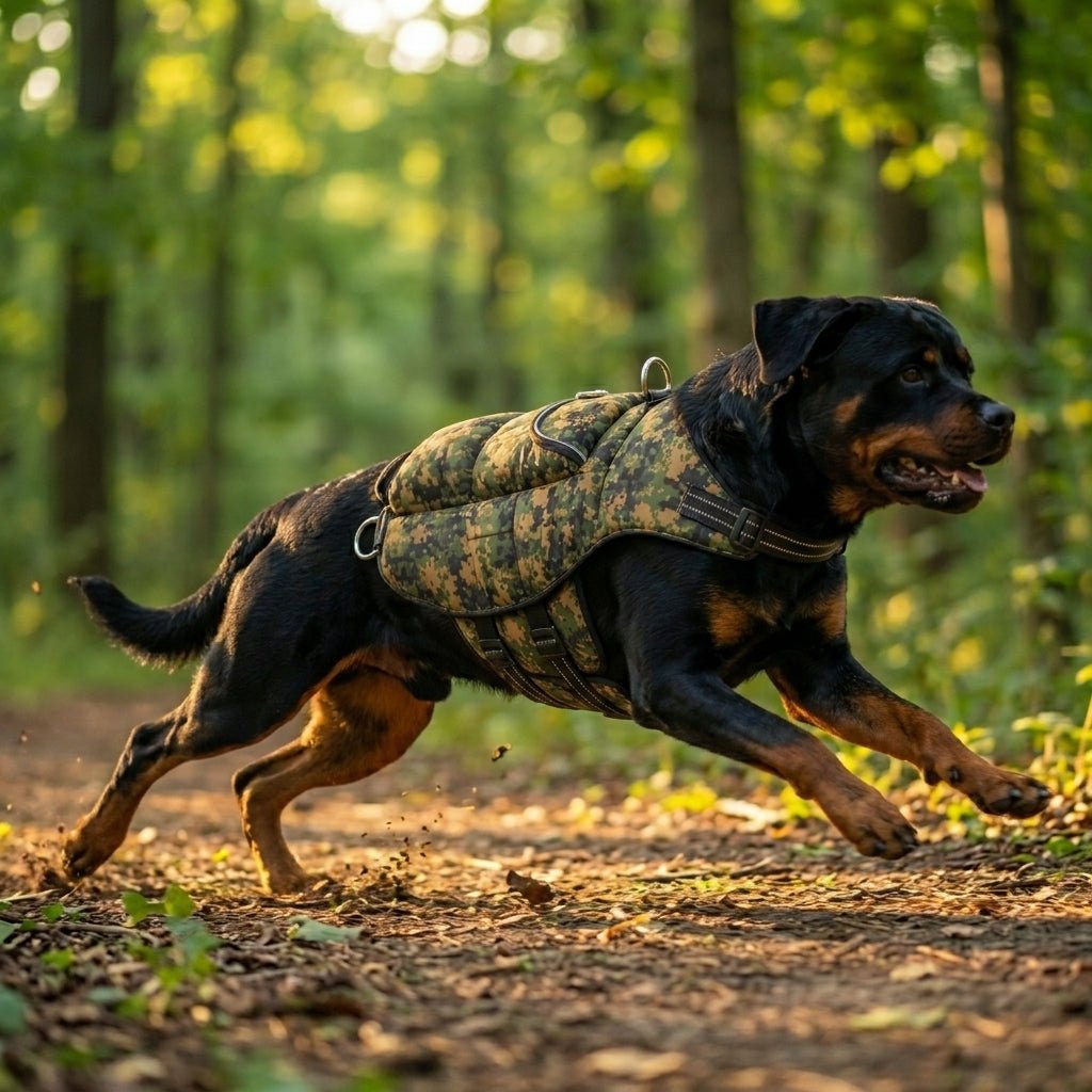 Weight + Float + Pulling 3 In 1 Dog Vest - Weights IncludedWeighted Dog VestSmallCamouflage