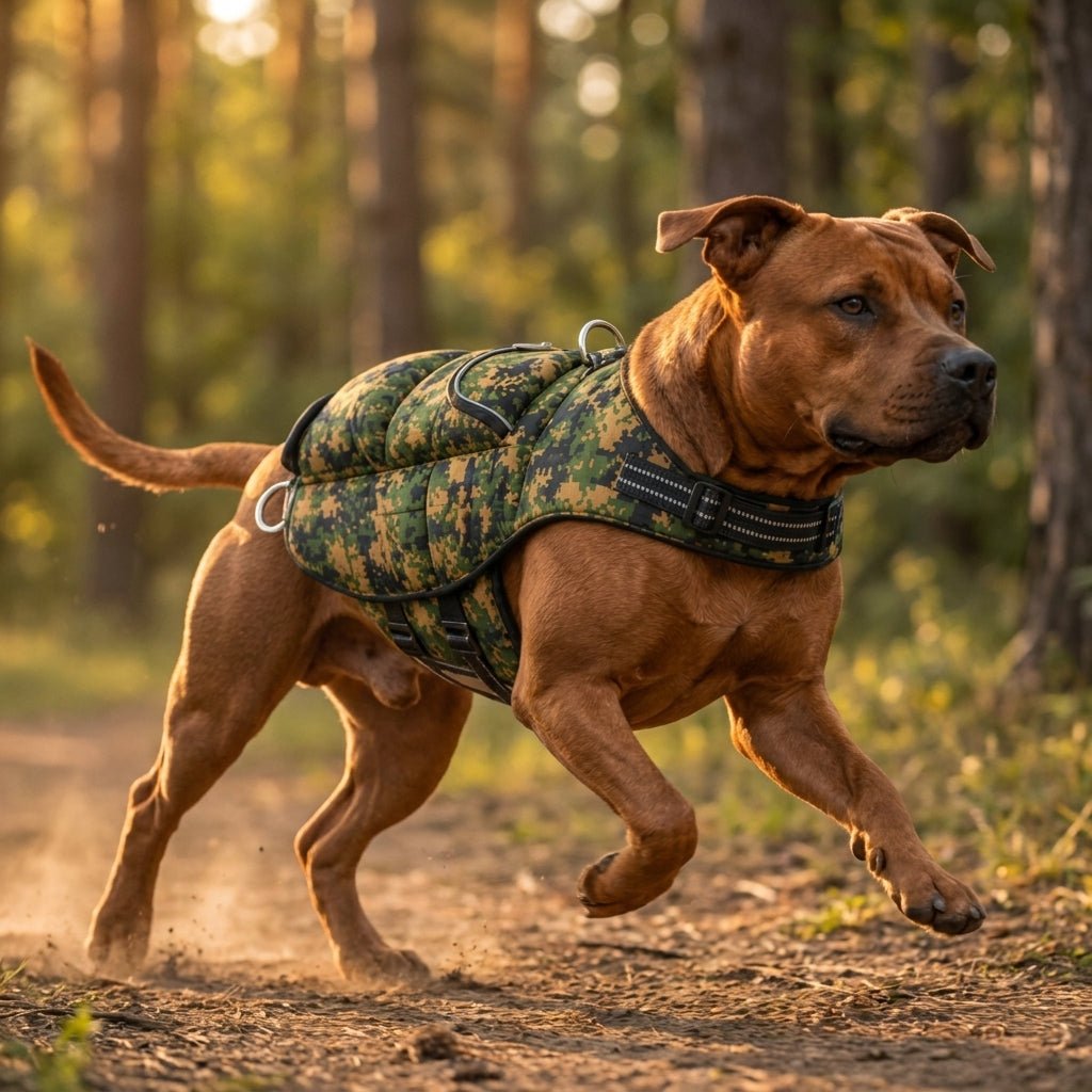 Weight + Float + Pulling 3 In 1 Dog Vest - Weights IncludedWeighted Dog VestSmallCamouflage